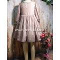 Girls Grey Cotton Silk Fairy Dress